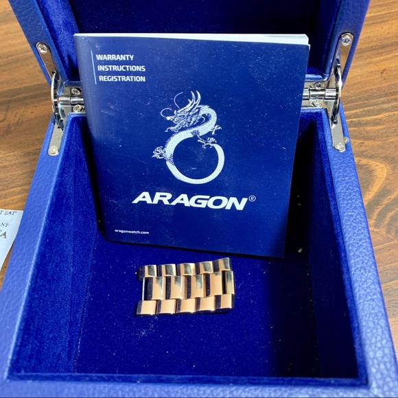 Aragon Rose Gold Men’s Dress Watch - Picture 6 of 8